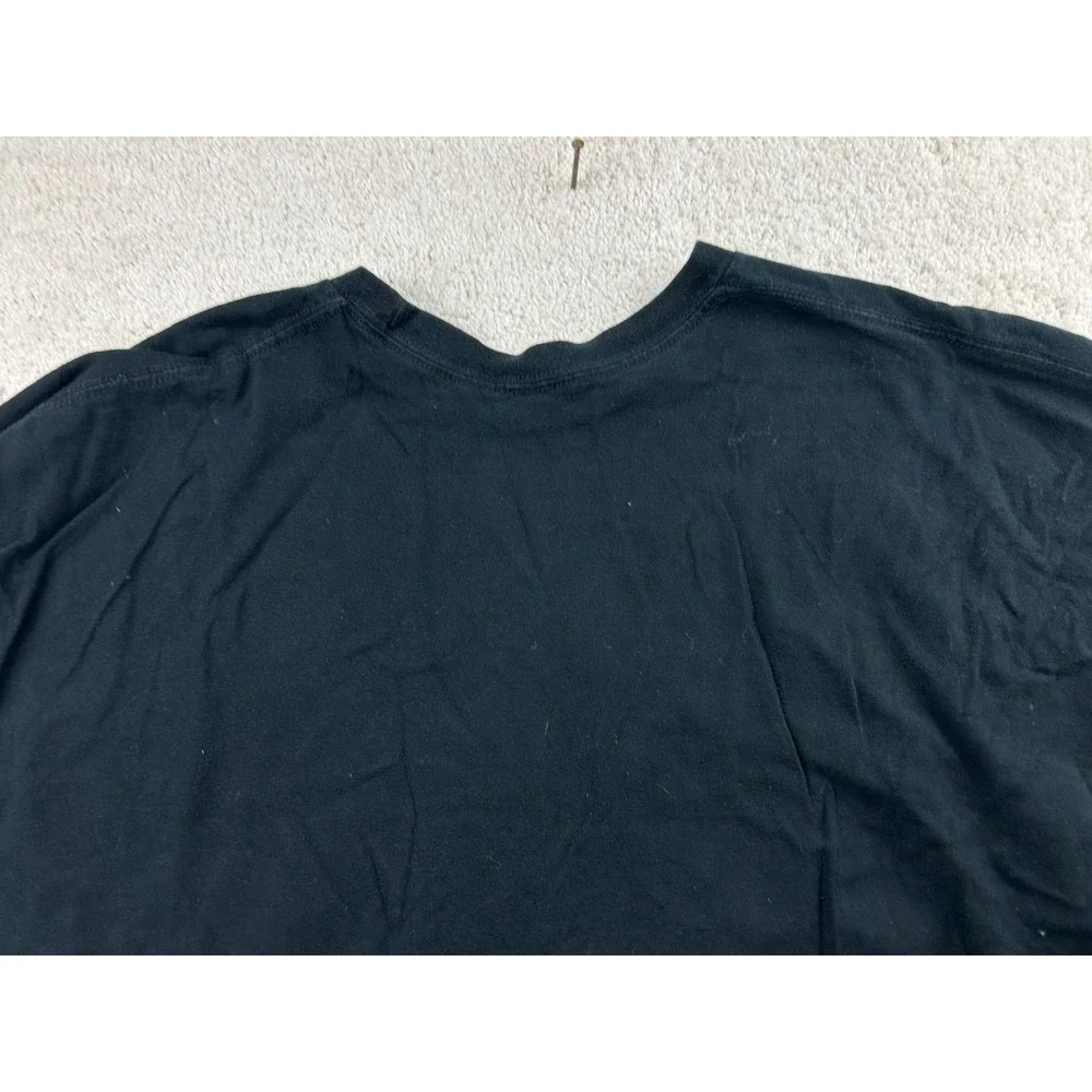 Thin Blue Line American Flag Shirt Mens 2XL Black Patriotic Police Support Tee‎ - Picture 10 of 11